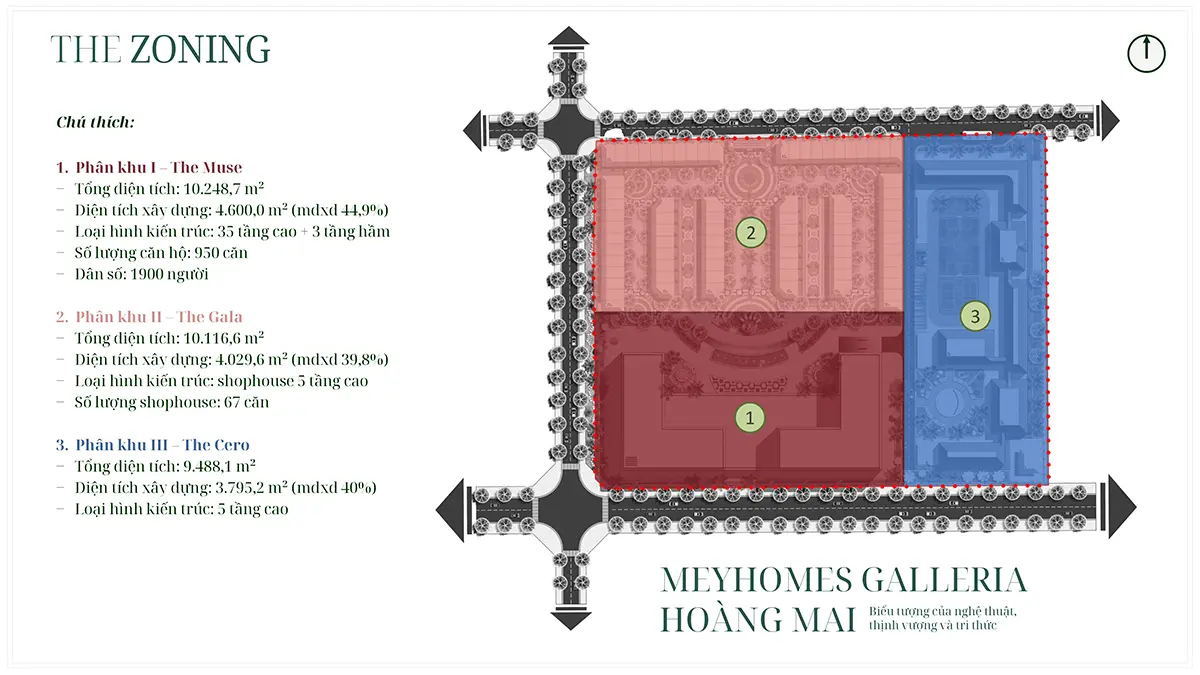 Mặt bằng dự án Meyhomes Galleria Hoàng Mai