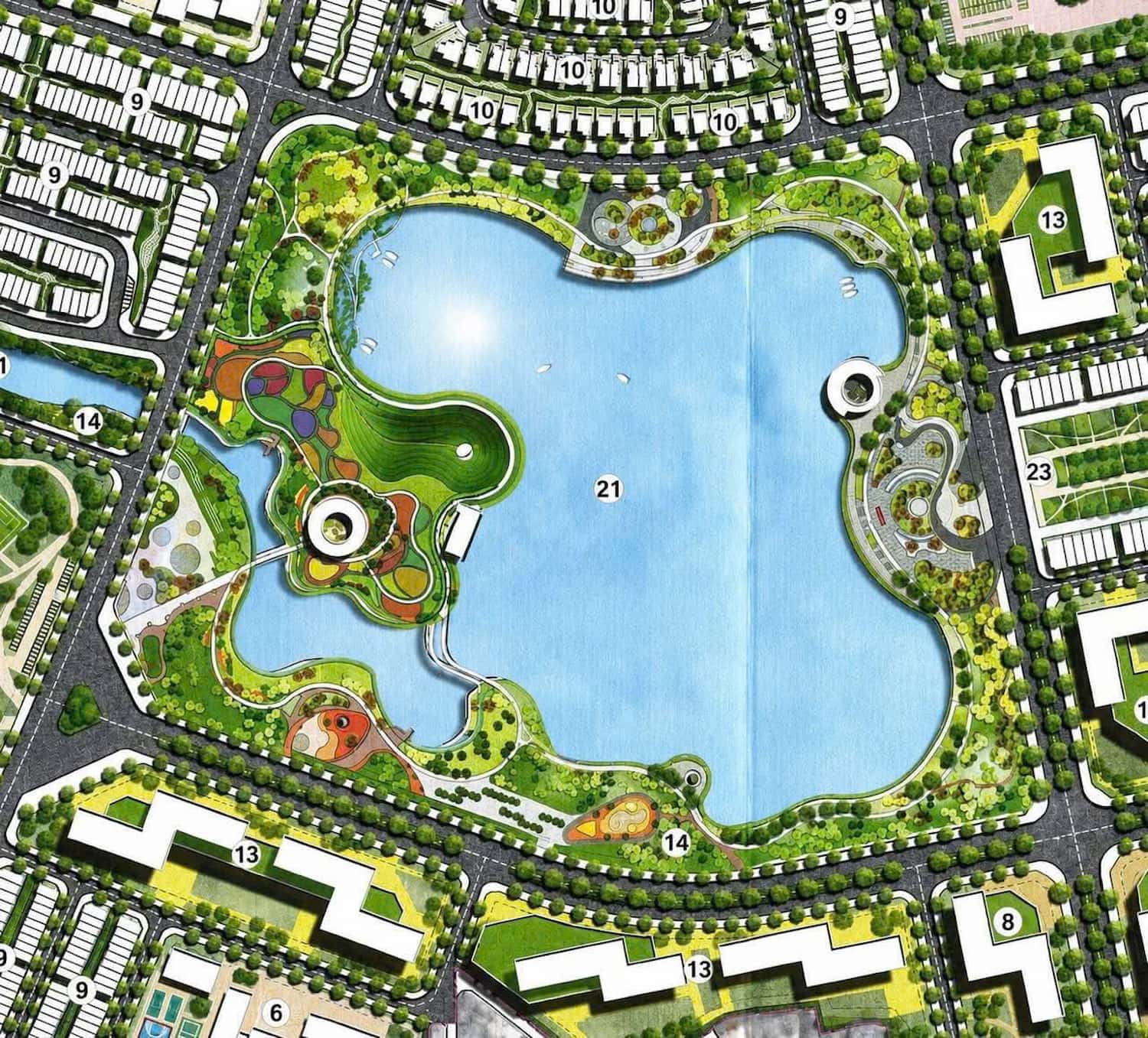 Hồ trung tâm Forestia Park